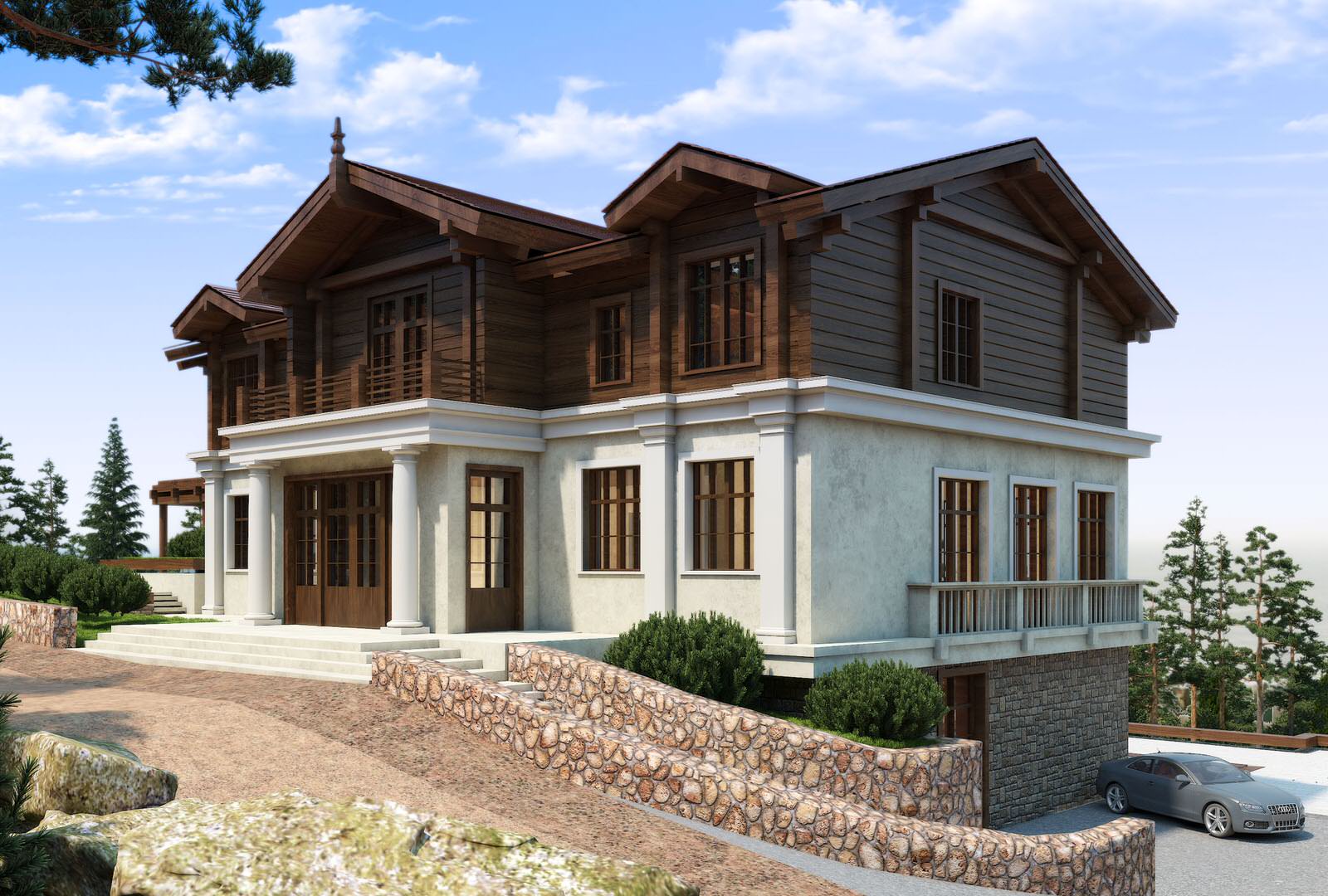 Обложка проекта: Индивидуальный жилой дом в п. Отрадное, Крым