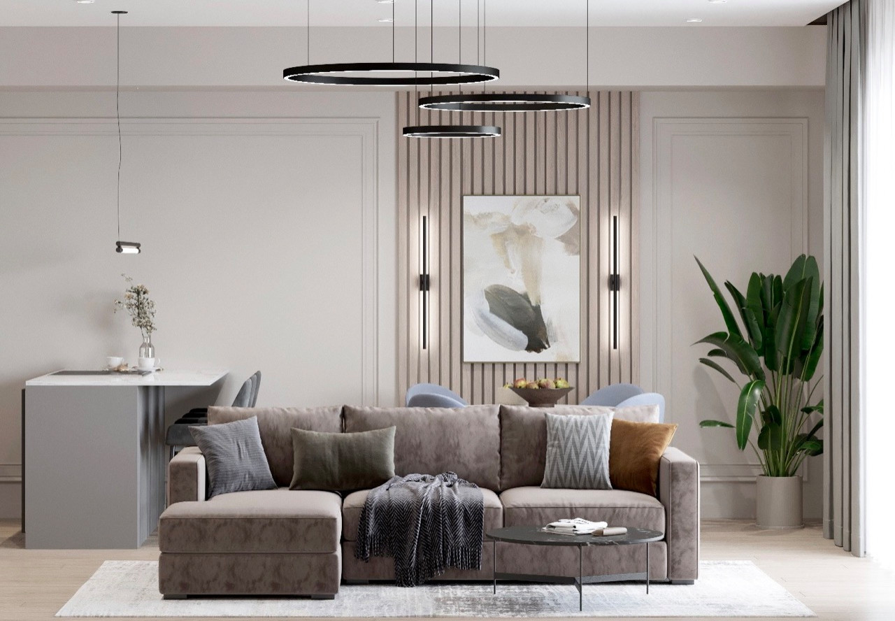 ЖК RiverSky,  3 комнаты, 92м²