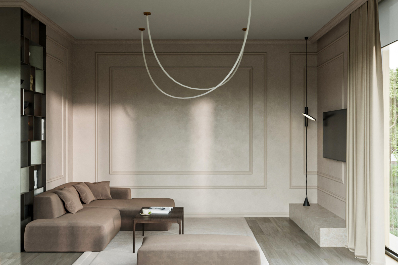 Кухня-гостиная в частном доме