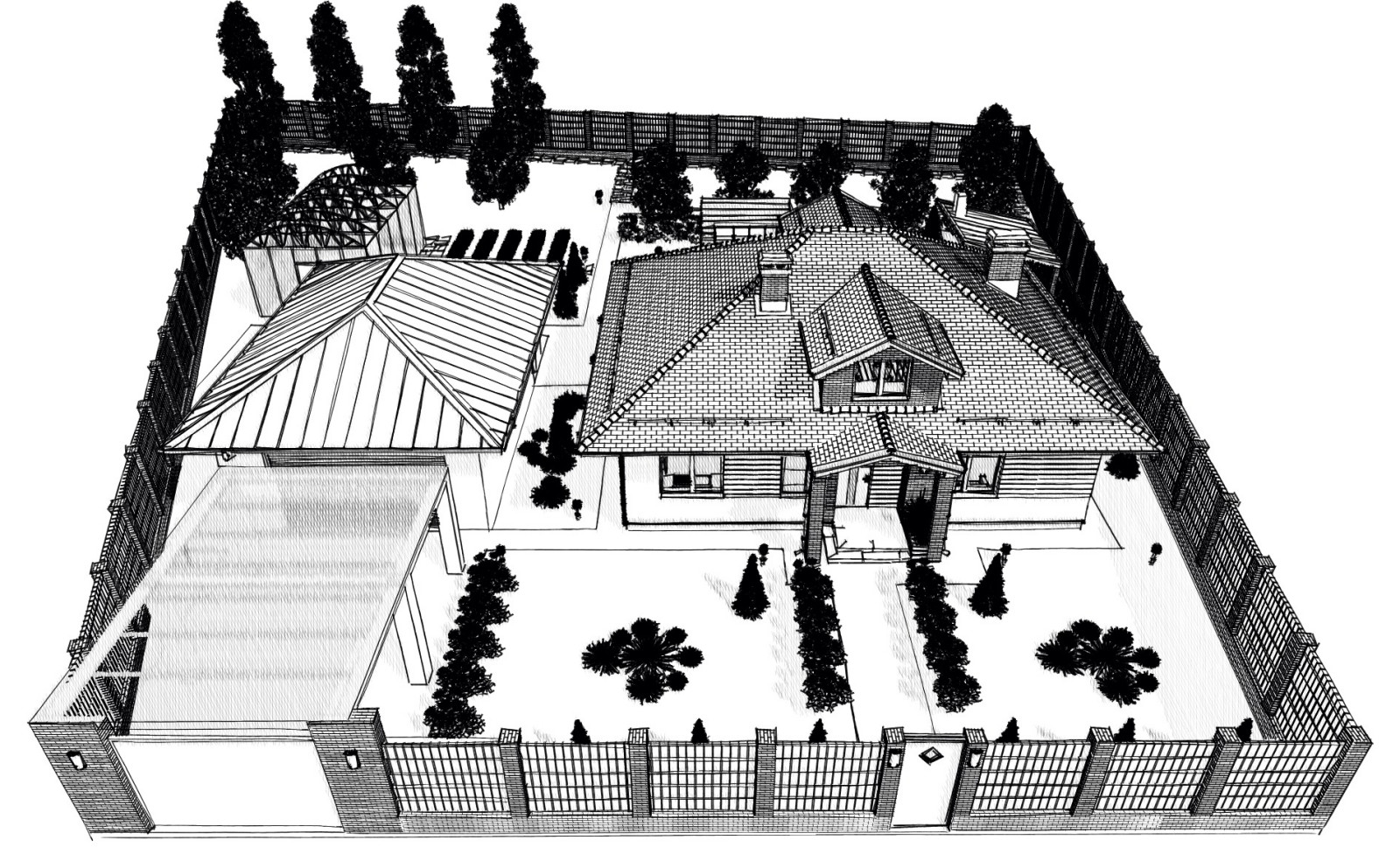 Эскизный проект благоустройства участка 3