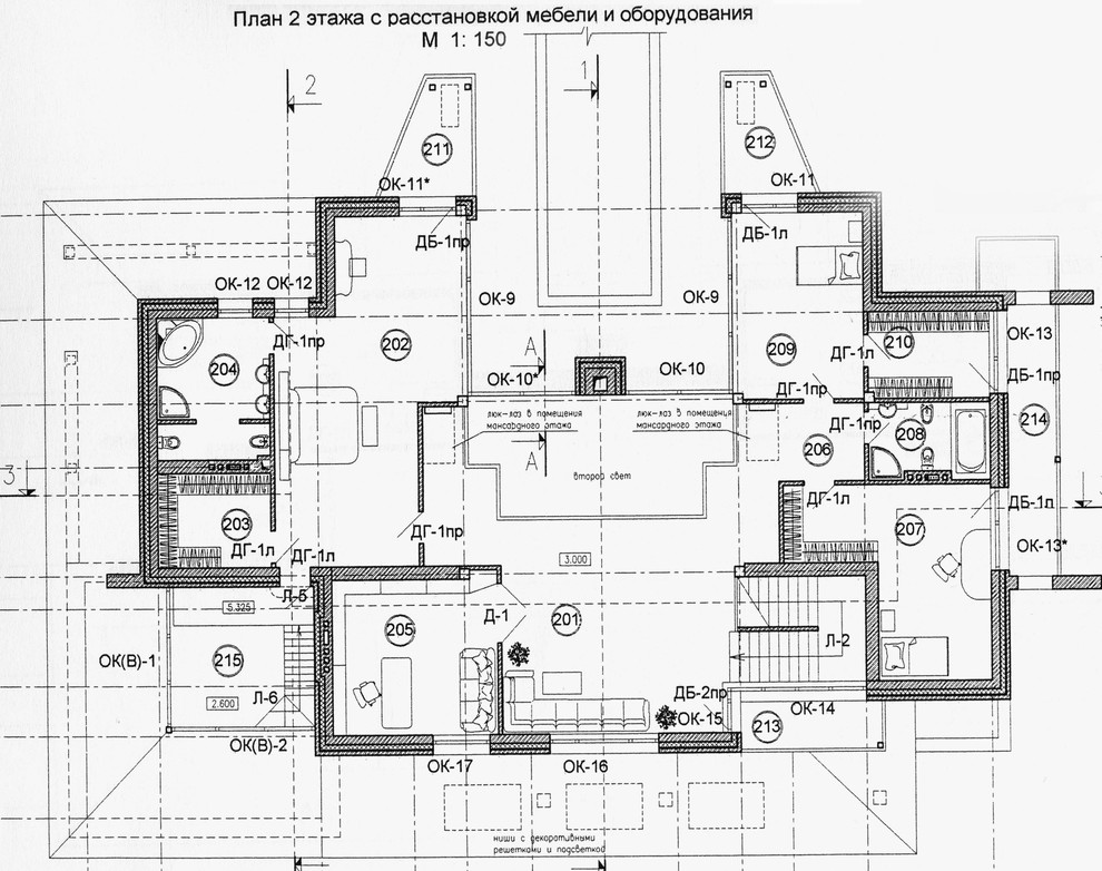 Рабочий проект дома у деревни Зенькино Истринского района Московской области.