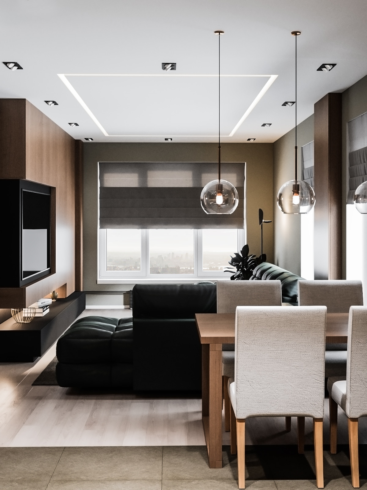 Дизайн проект квартиры в Москве в современном стиле (Варшавское шоссе, 2019)