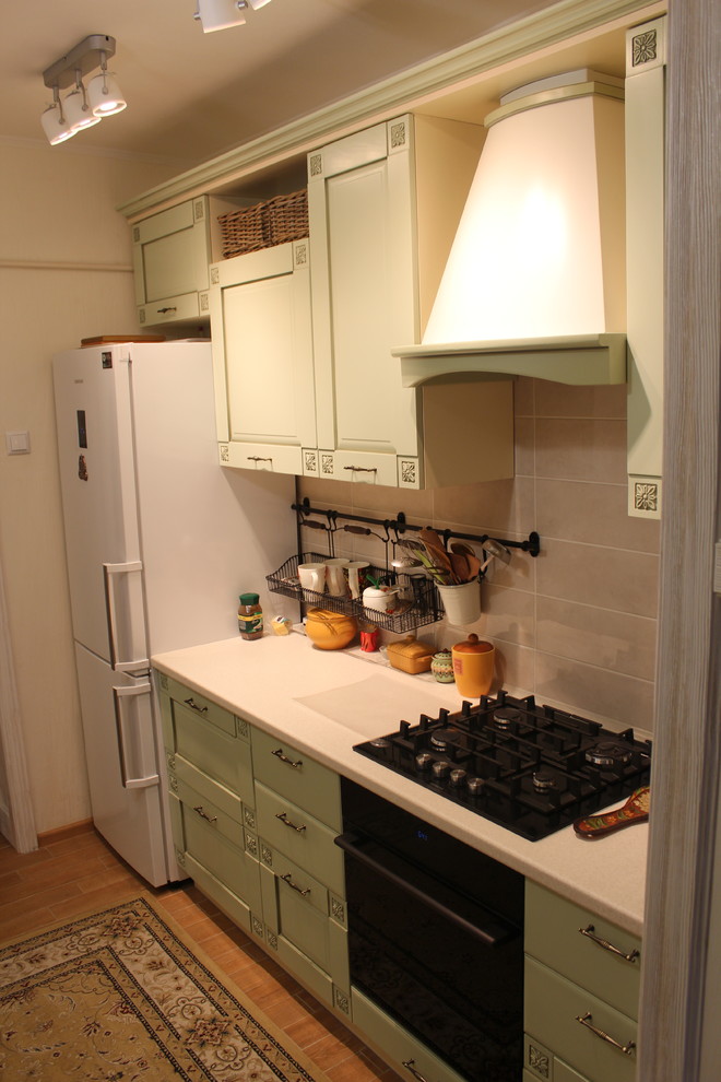 Обложка проекта: Кухня массив бука покраска эмаль