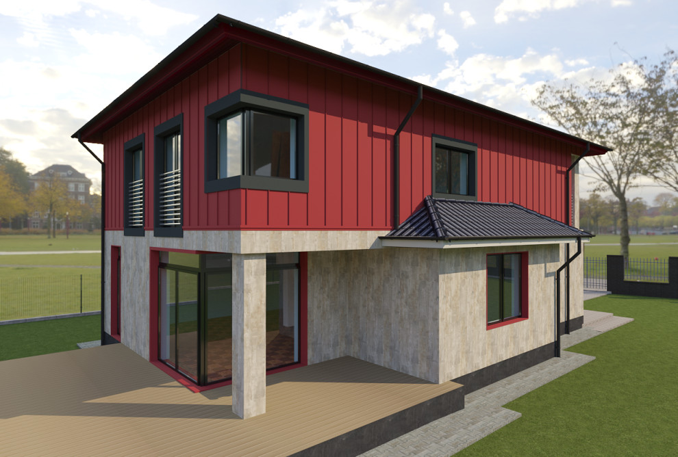 Дизайн-проект фасада. Современные стили