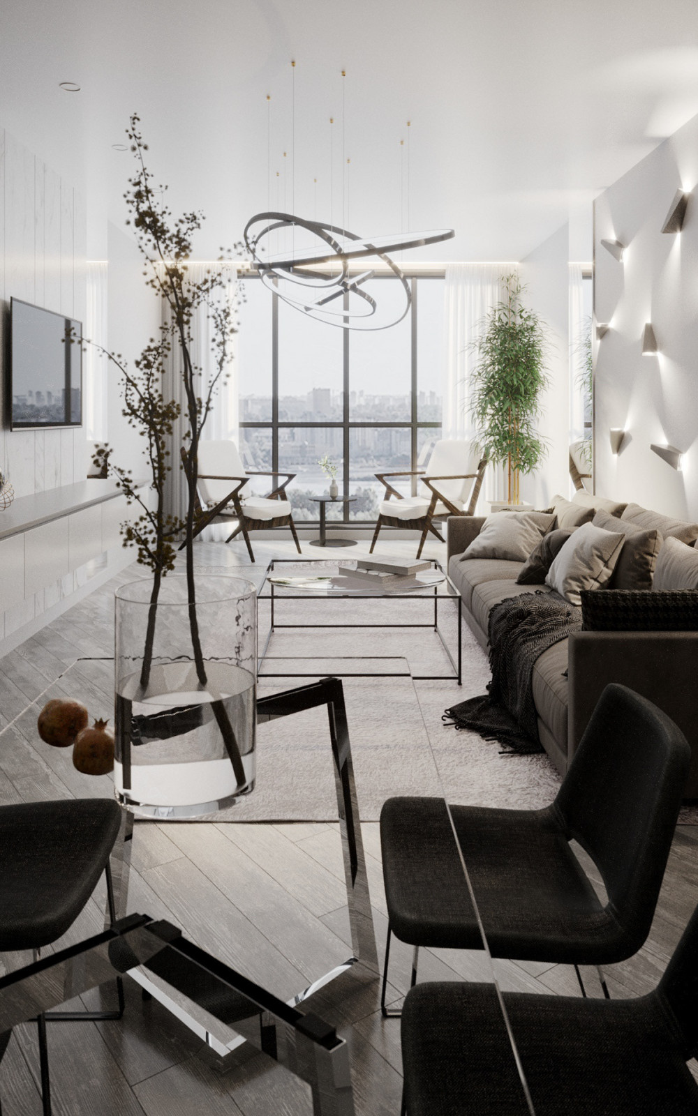 Дизайн-проект квартиры ЖК Живописный 93 м2 (Современный стиль)