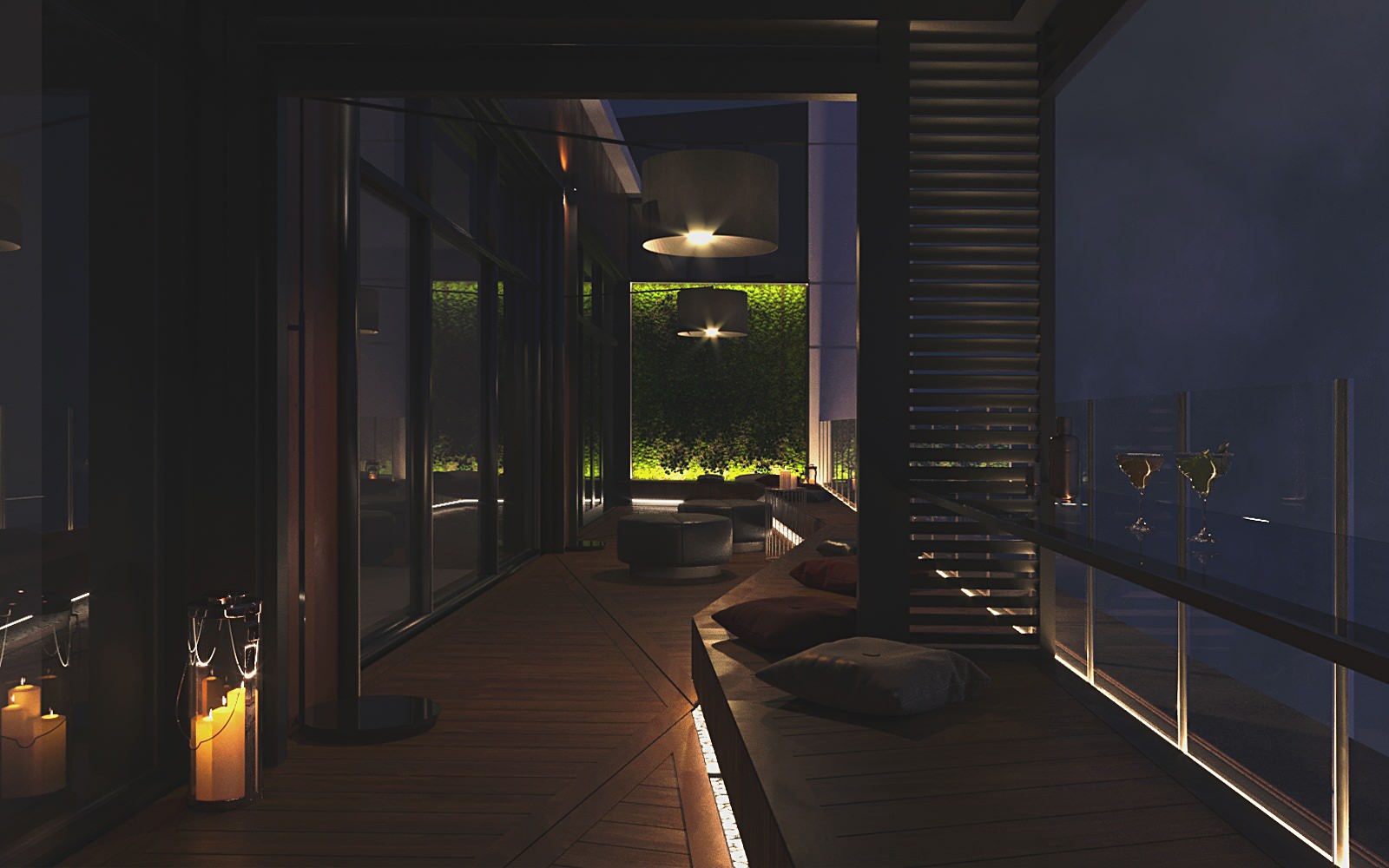 Терраса в ЖК"TriBeCa APARTMENTS"