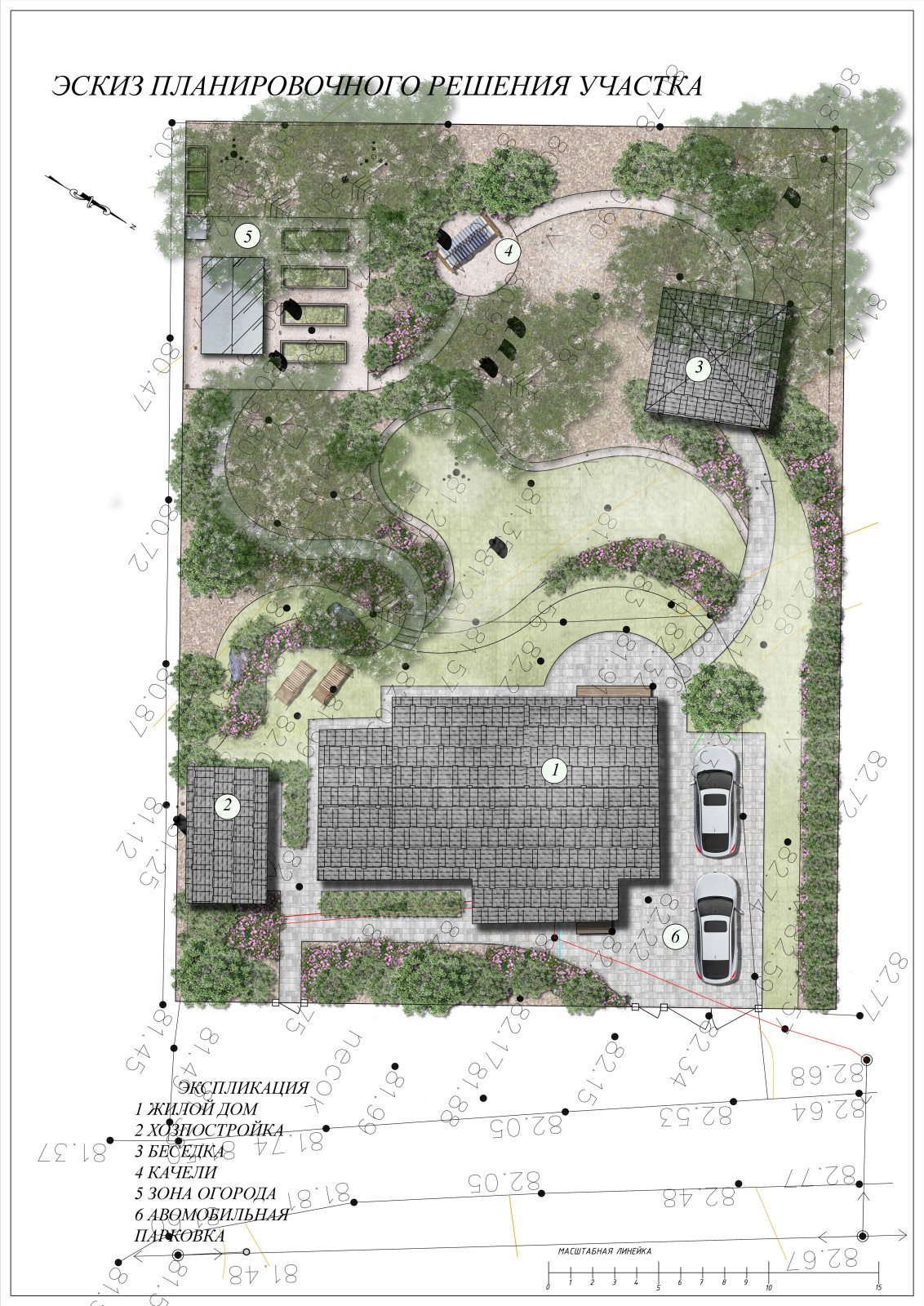 Эскизы участков в лесной зоне 2020 г.
