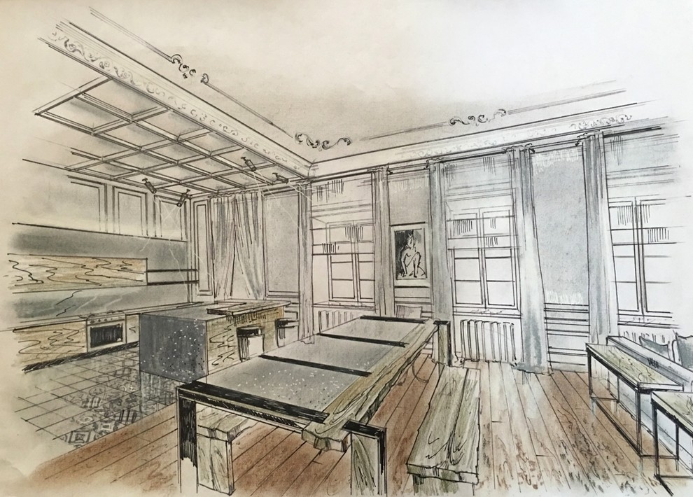 Эскизы квартиры для актрисы кино