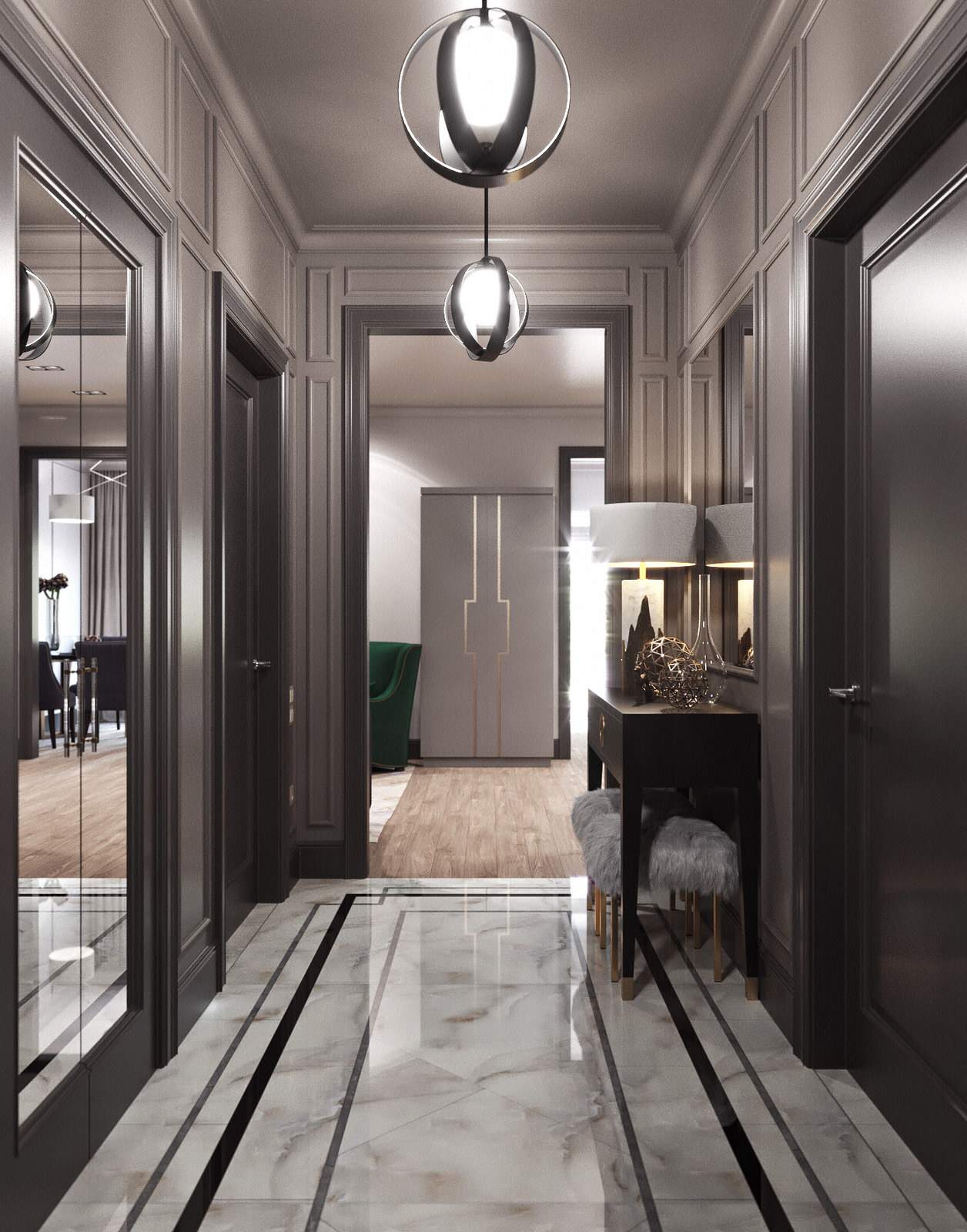 Обложка проекта: Дизайн интерьера квартиры с межкомнатным окном в ЖК "Да Винчи"