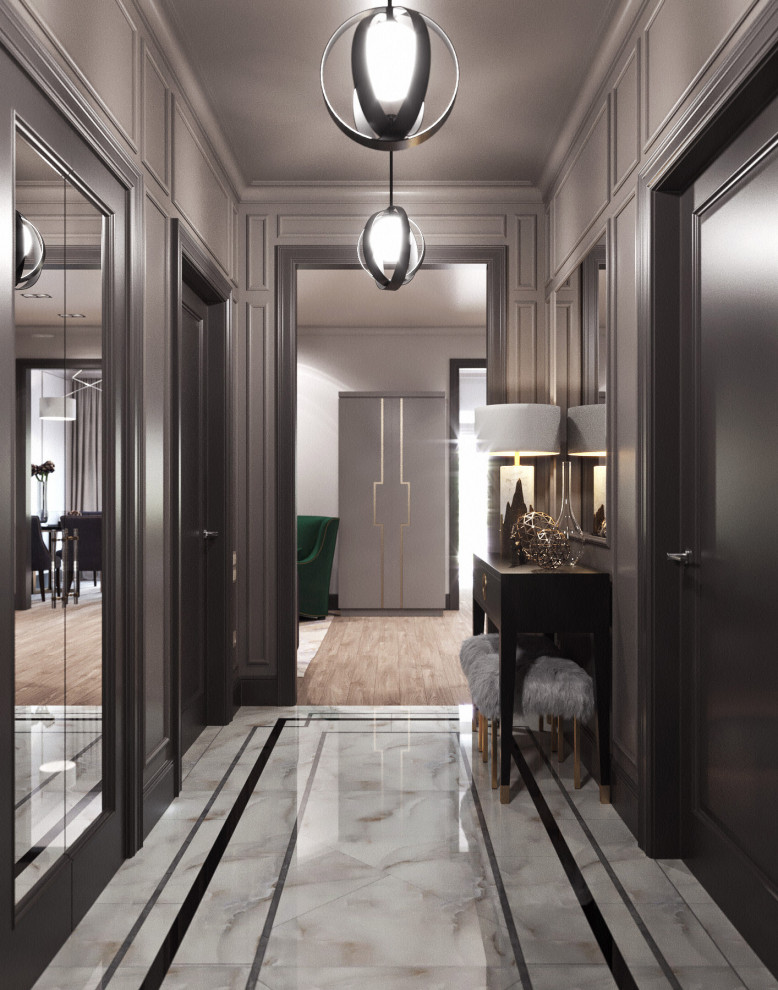 Обложка проекта: Дизайн интерьера квартиры с межкомнатным окном в ЖК "Да Винчи"