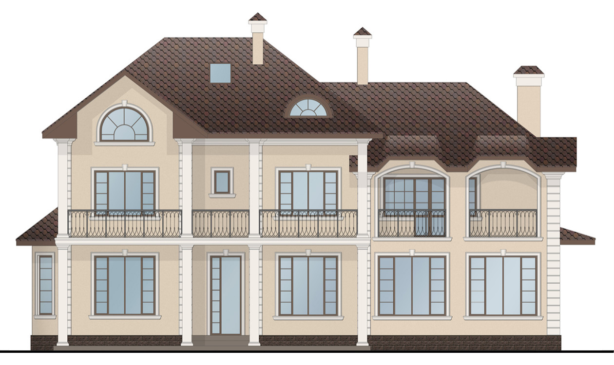 Дизайн фасадов загородных домов