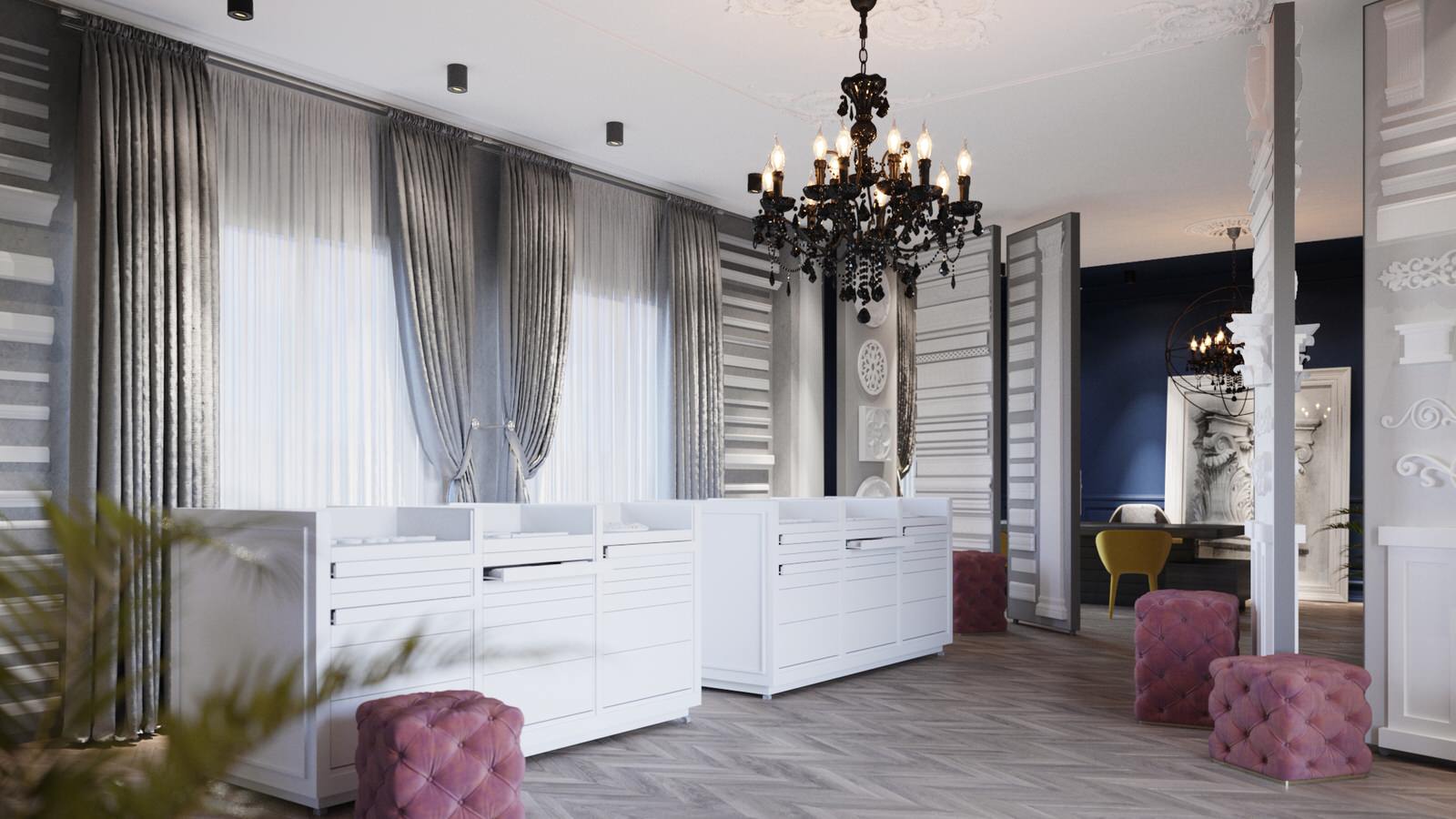 Дизайн шоурума отделочных материалов