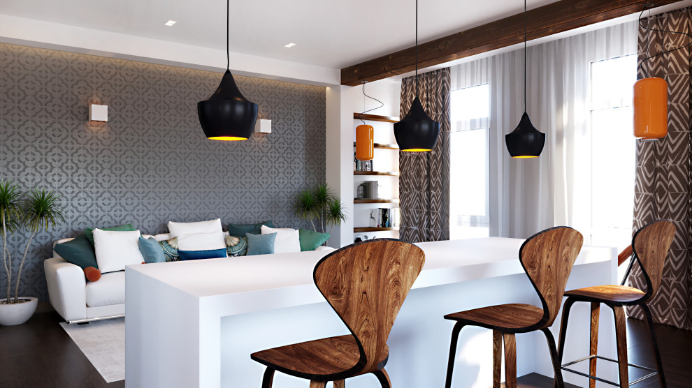 Обложка проекта: Дизайн интерьера квартиры общей площадью 48 кв.м. "Колоритное марокко"