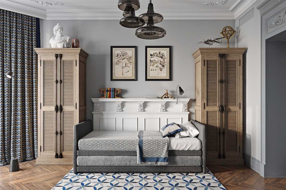 Дизайн квартиры в ЖК Английский квартал в стиле арт-деко - 134 кв. метра