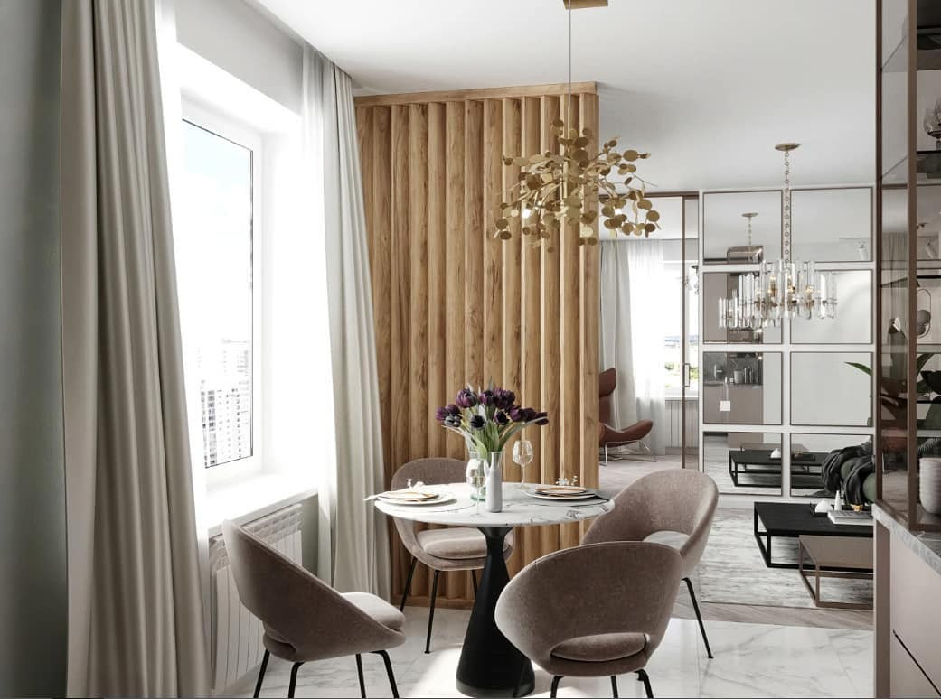 КВАРТИРА СТУДИЯ 39 КВ.М. ПРЯМОУГОЛЬНОЙ ФОРМЫ