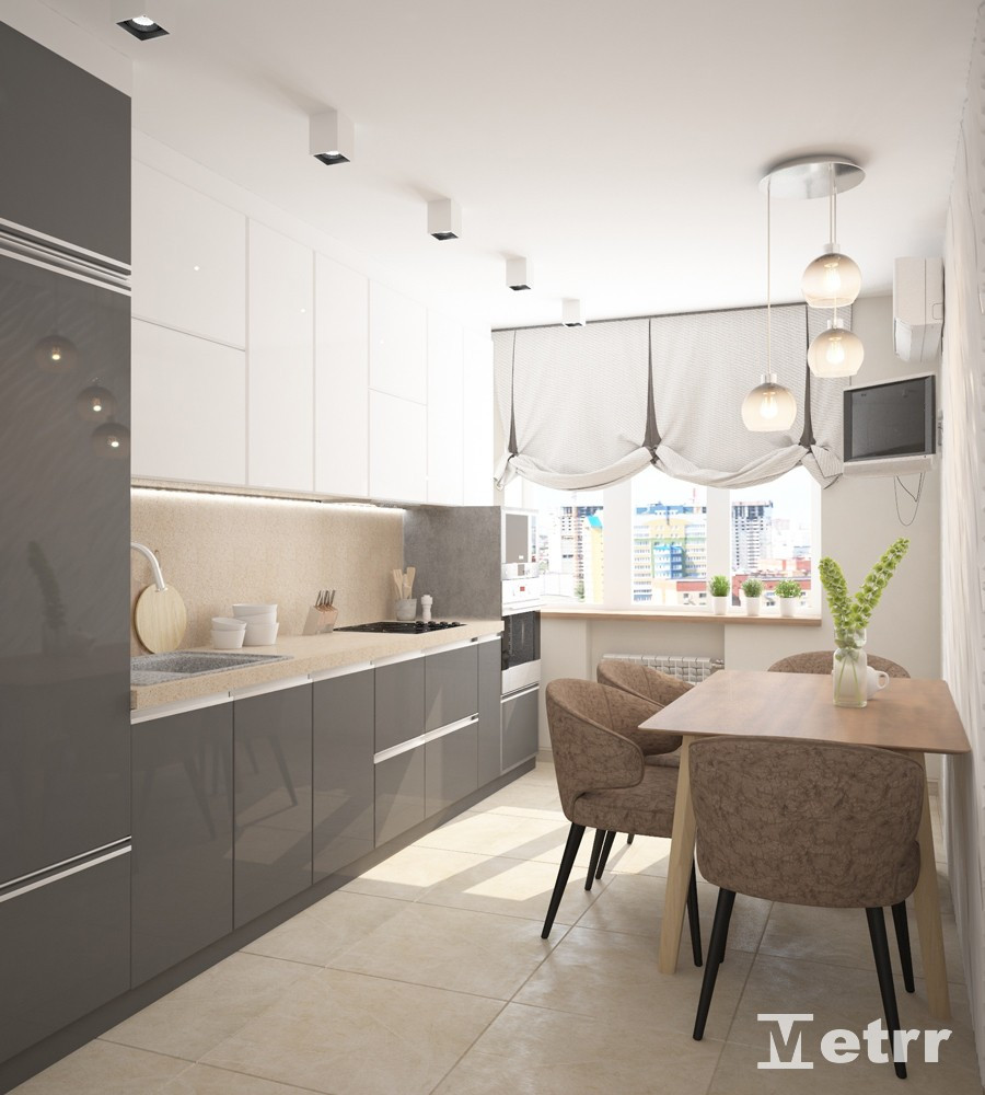 Дизайн - проект двухкомнатной квартиры S=70m2 на Арцыбушевской