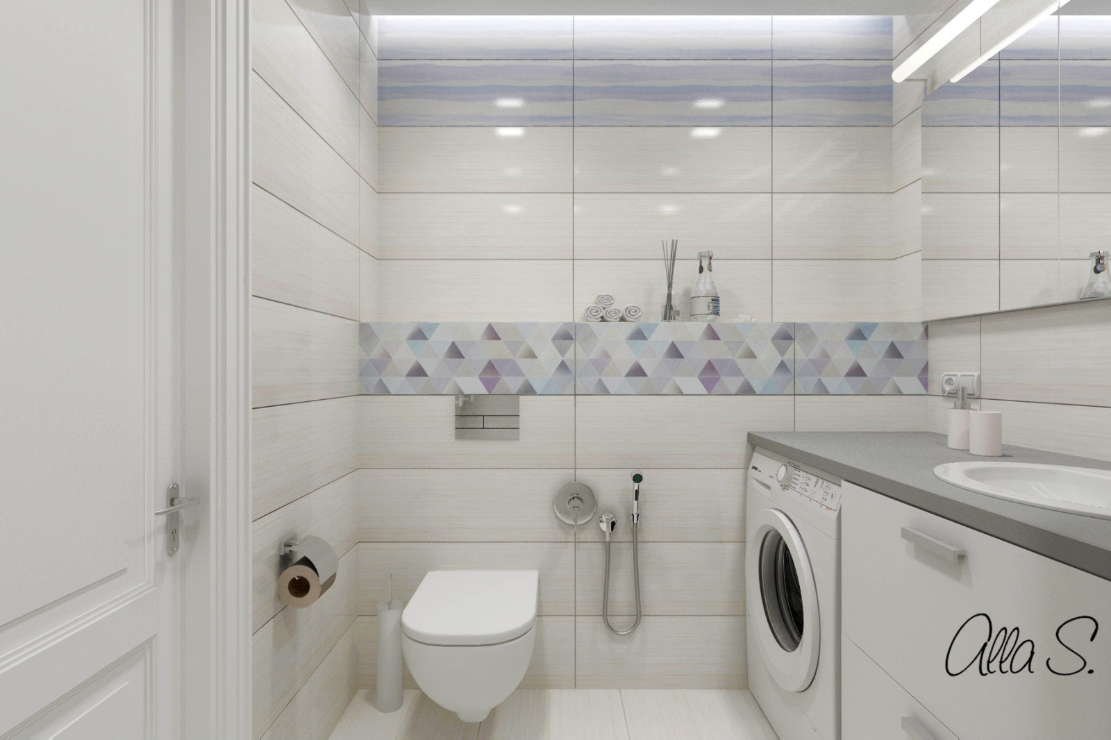 Обложка проекта: Ванная комната светлая