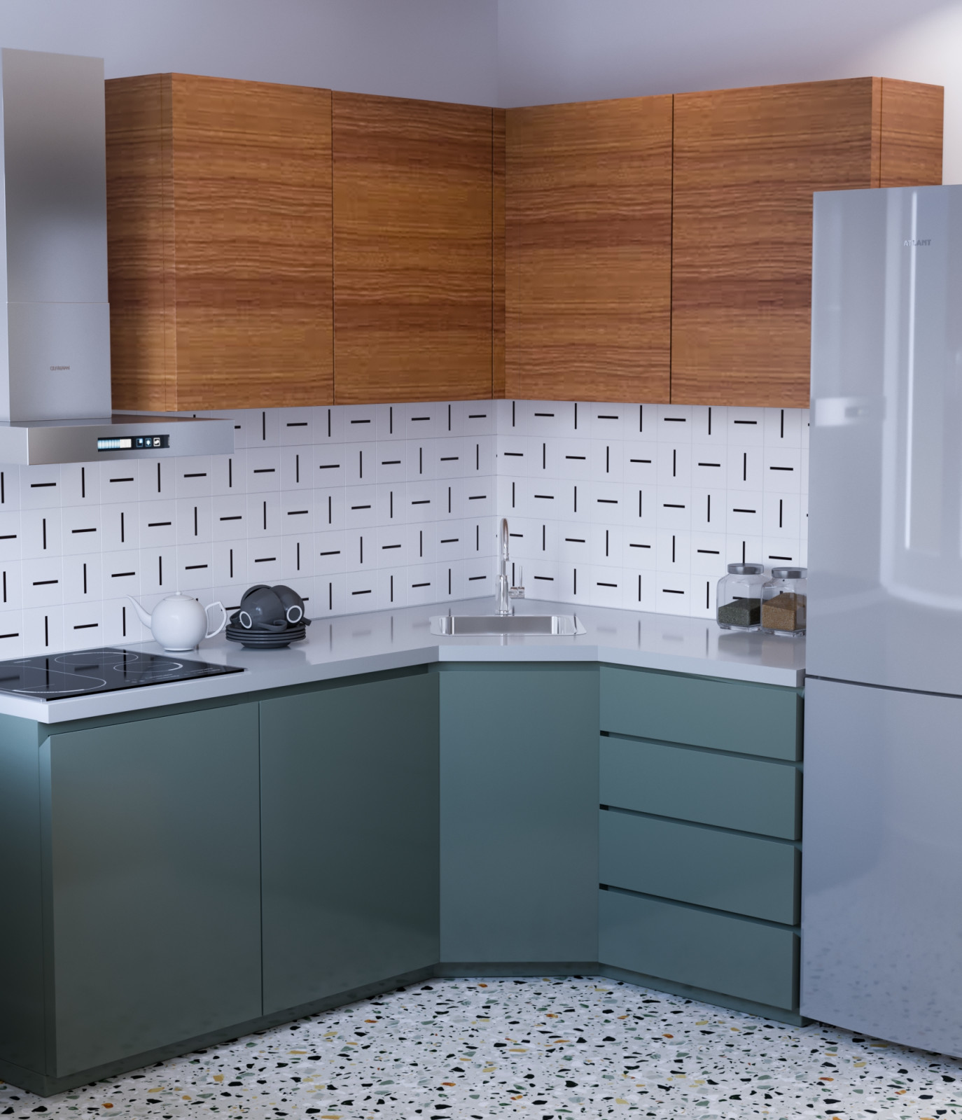 Однокомнатная квартира в скандинавском стиле