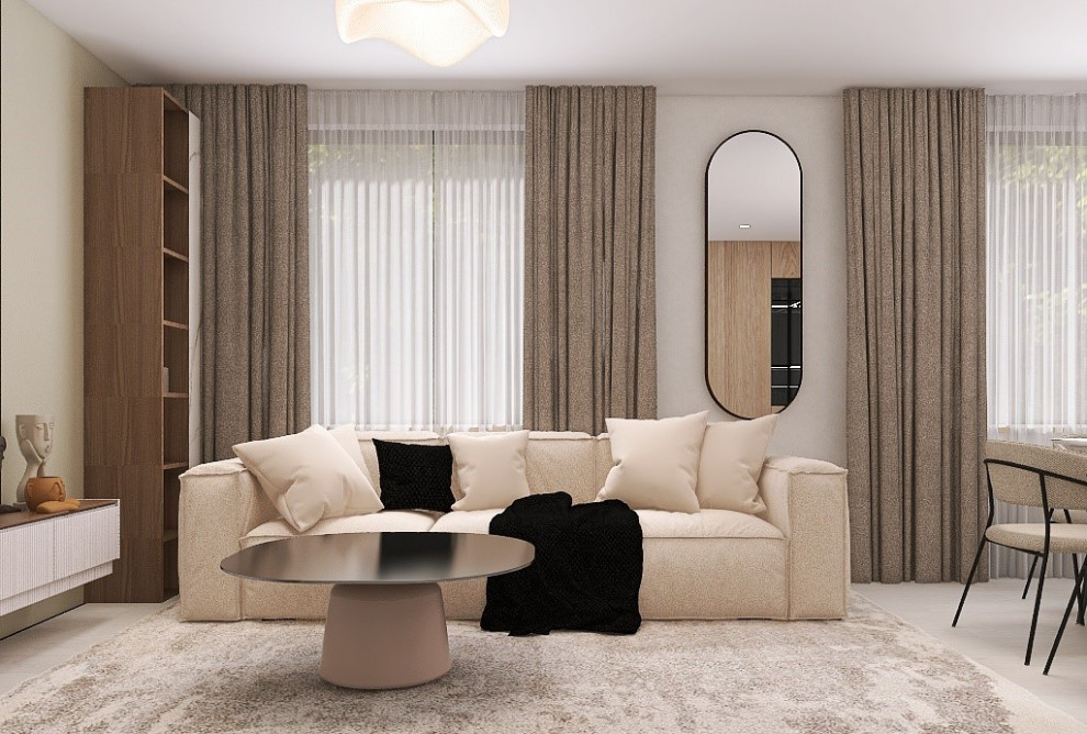 Кухня-гостиная в современном стиле