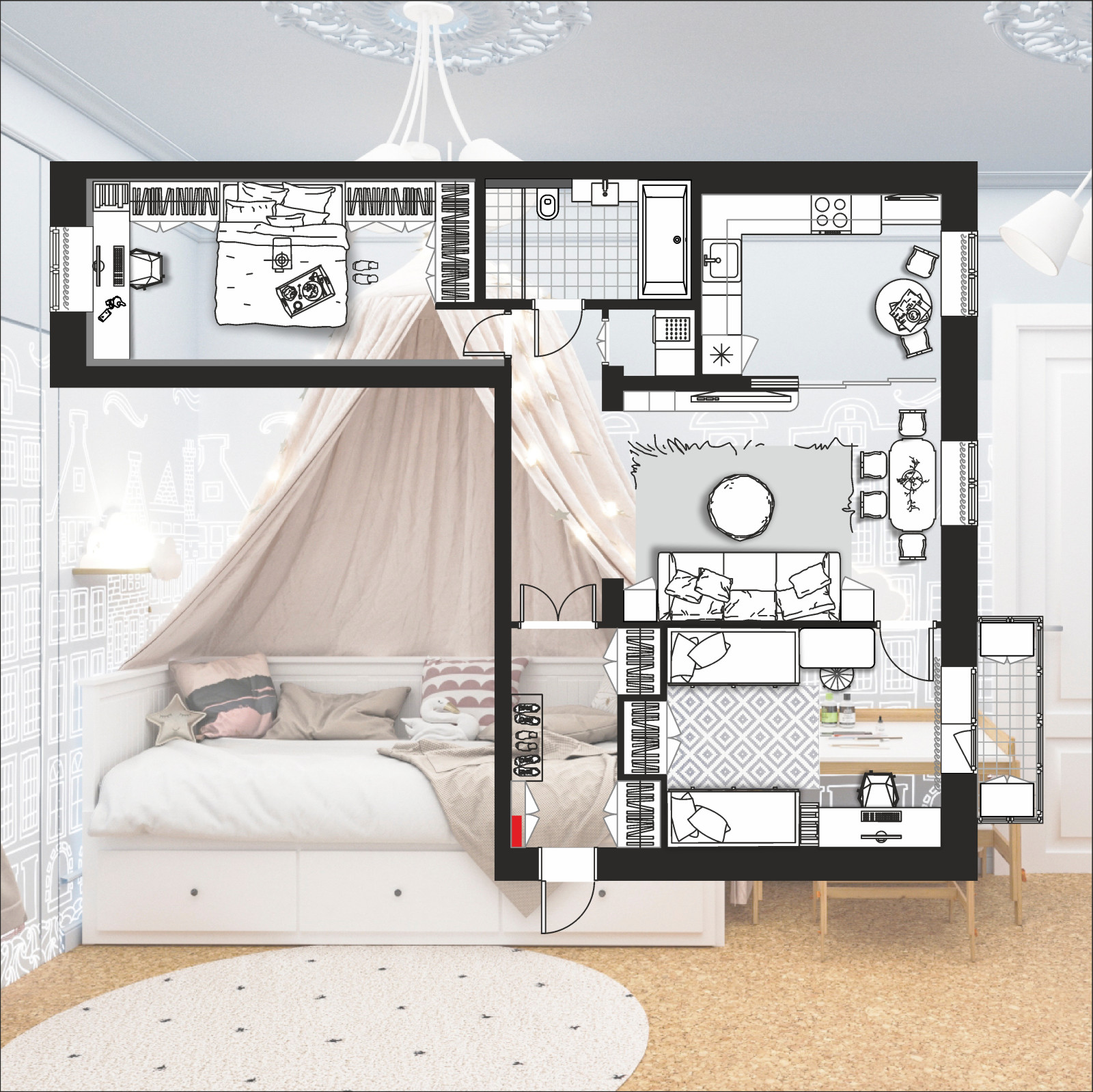 Квартира для принцесс