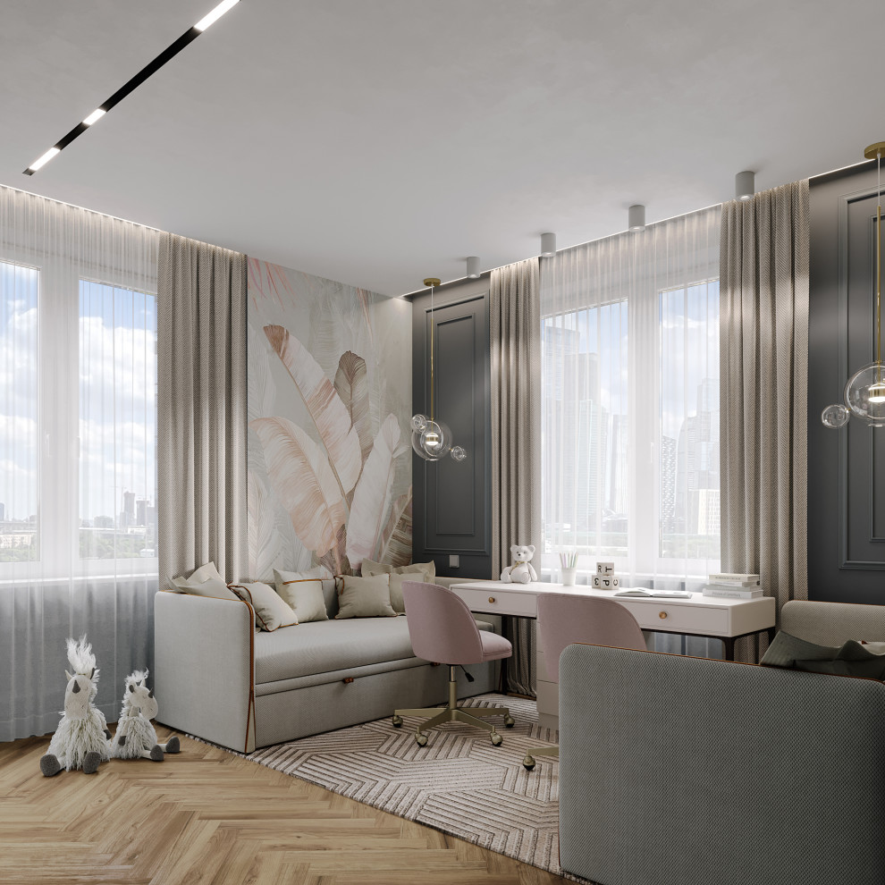 Обложка проекта: Детская комната в стиле неоклассика ЖК "Родной город"