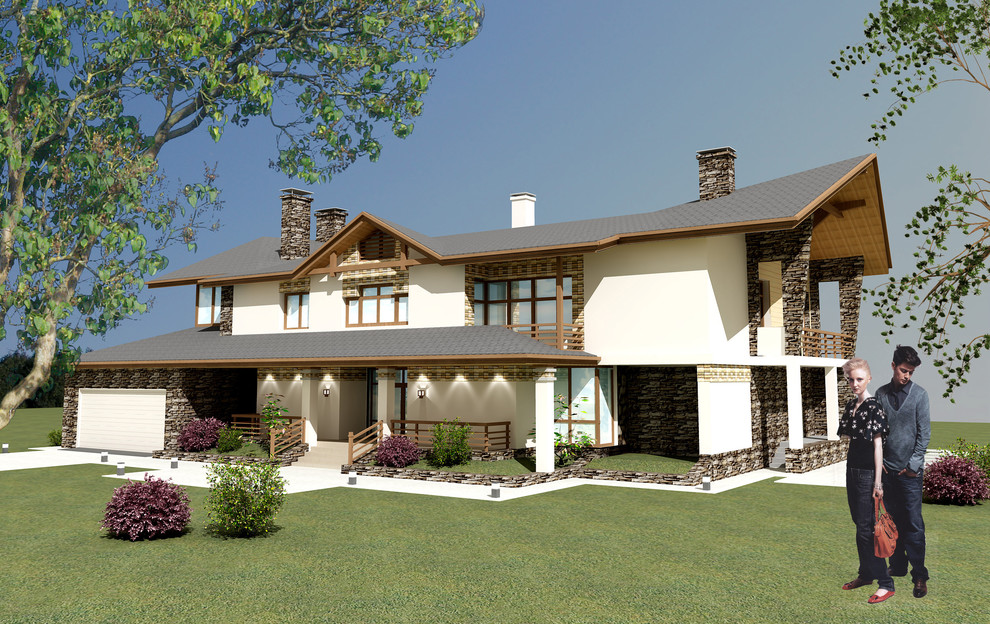 Рабочий проект дома у деревни Зенькино Истринского района Московской области.