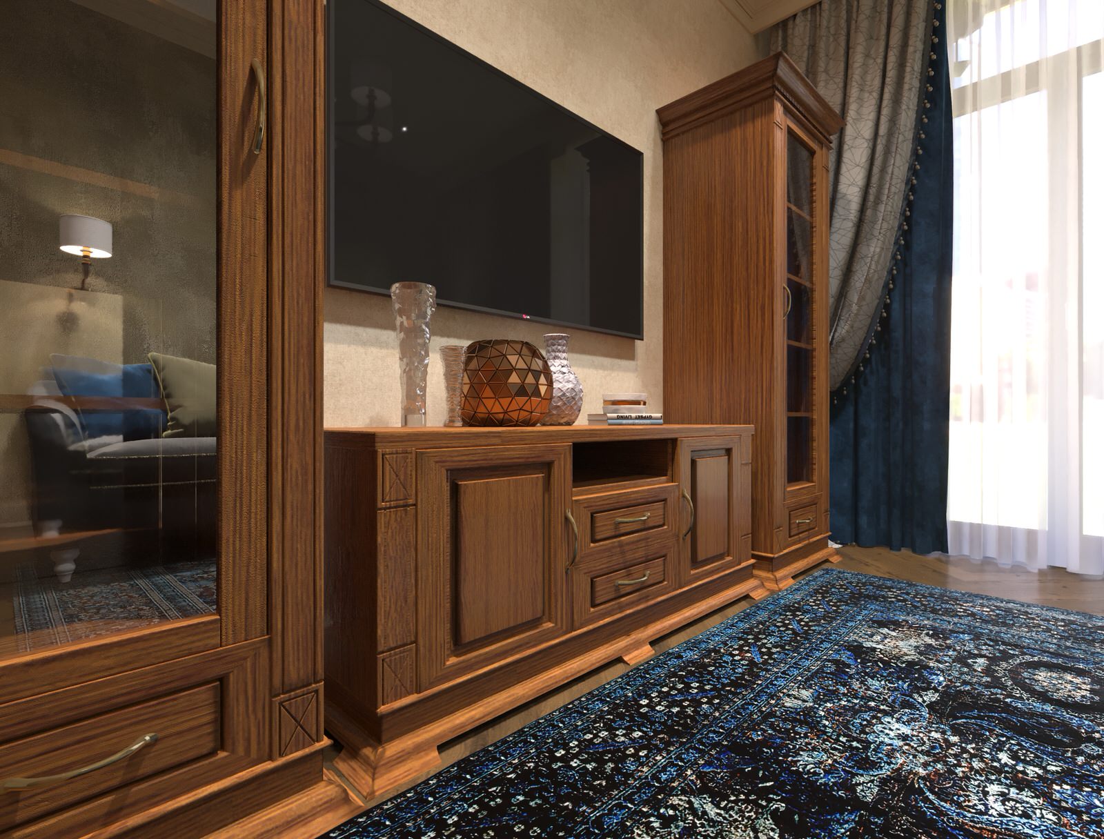 Дизайн-проект интерьера трехкомнатной квартиры .Новосибирск.