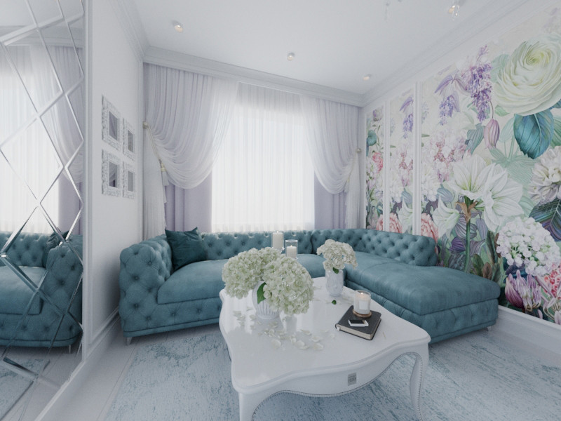 Легкий, воздушный интерьер квартиры в Москве
