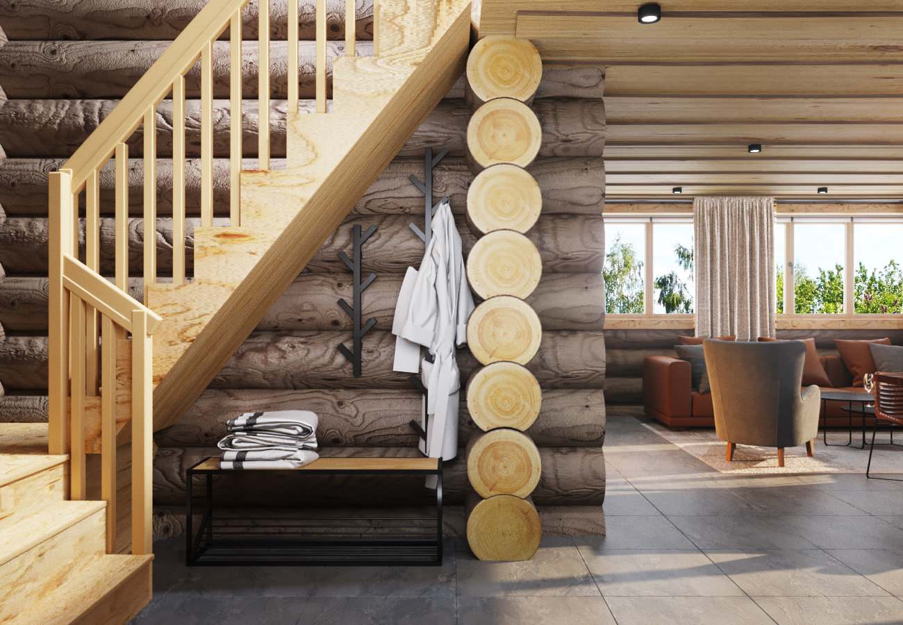 Интерьер бани в Бийске