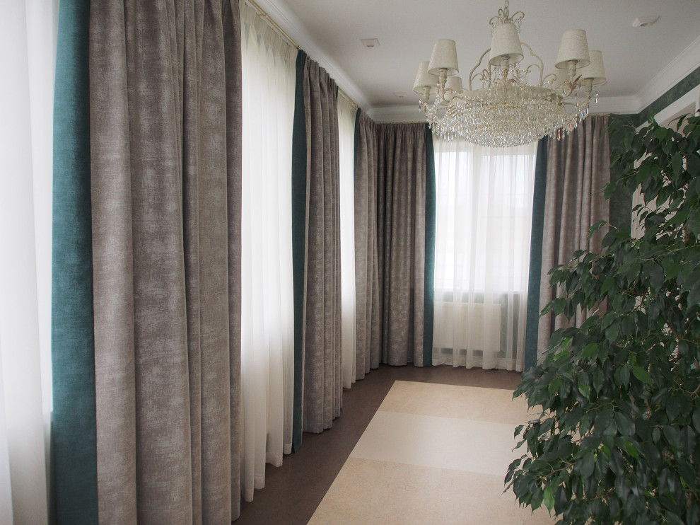 Оформление текстилем загородного дома в Морозово