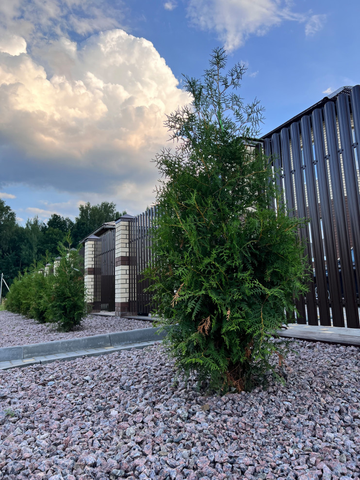 Ландшафтный дизайн территории частного владения в КП "Земляничная поляна"