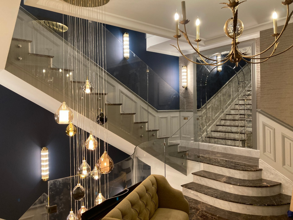 Стеклянные ограждения для лестницы