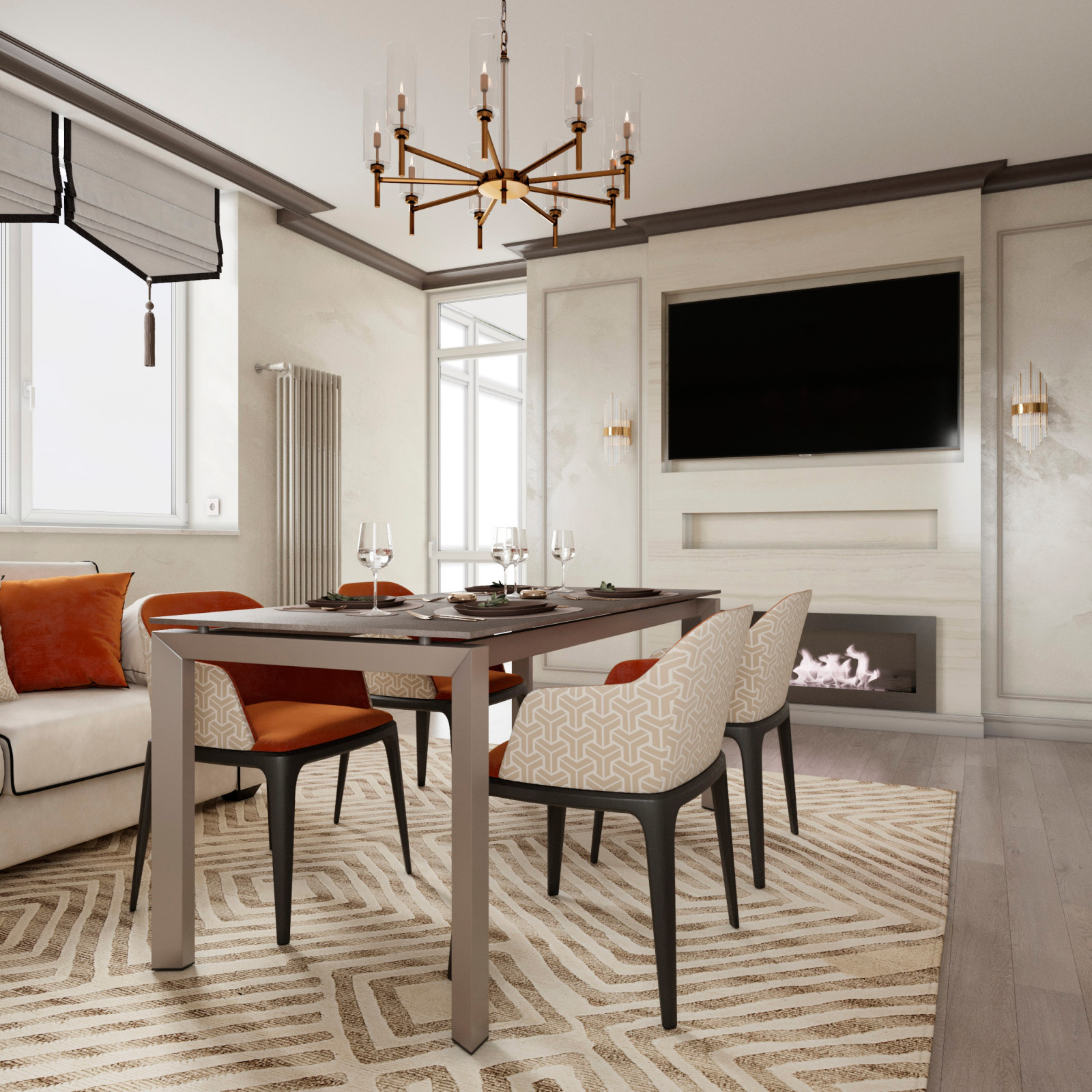 Обложка проекта: Дизайн-проект квартиры в ЖК "Европейский берег", г.Тюмень