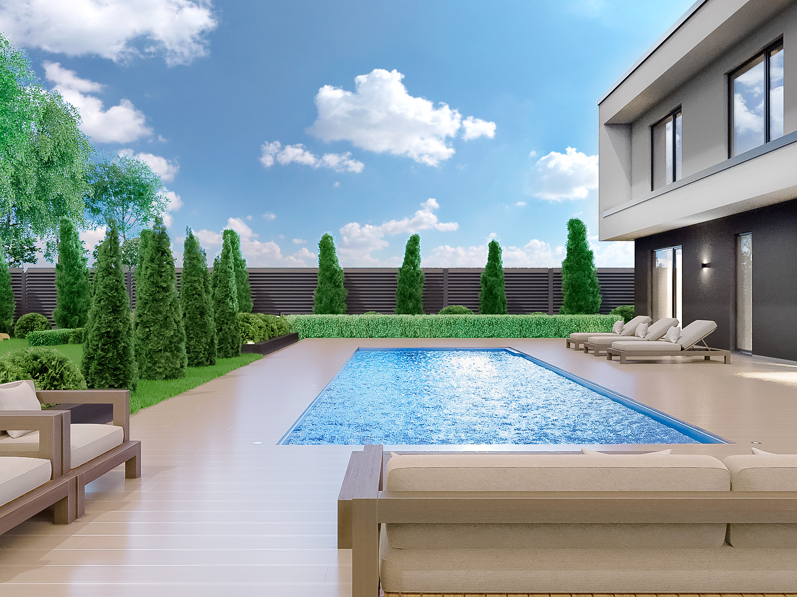 Ландшафт в стиле минимализм