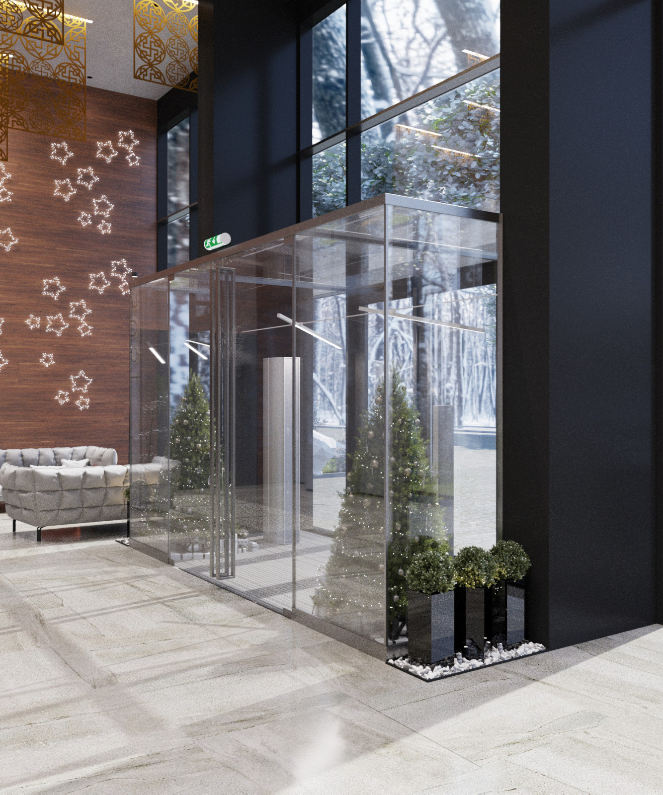 Обложка проекта: Новогодняя парадная