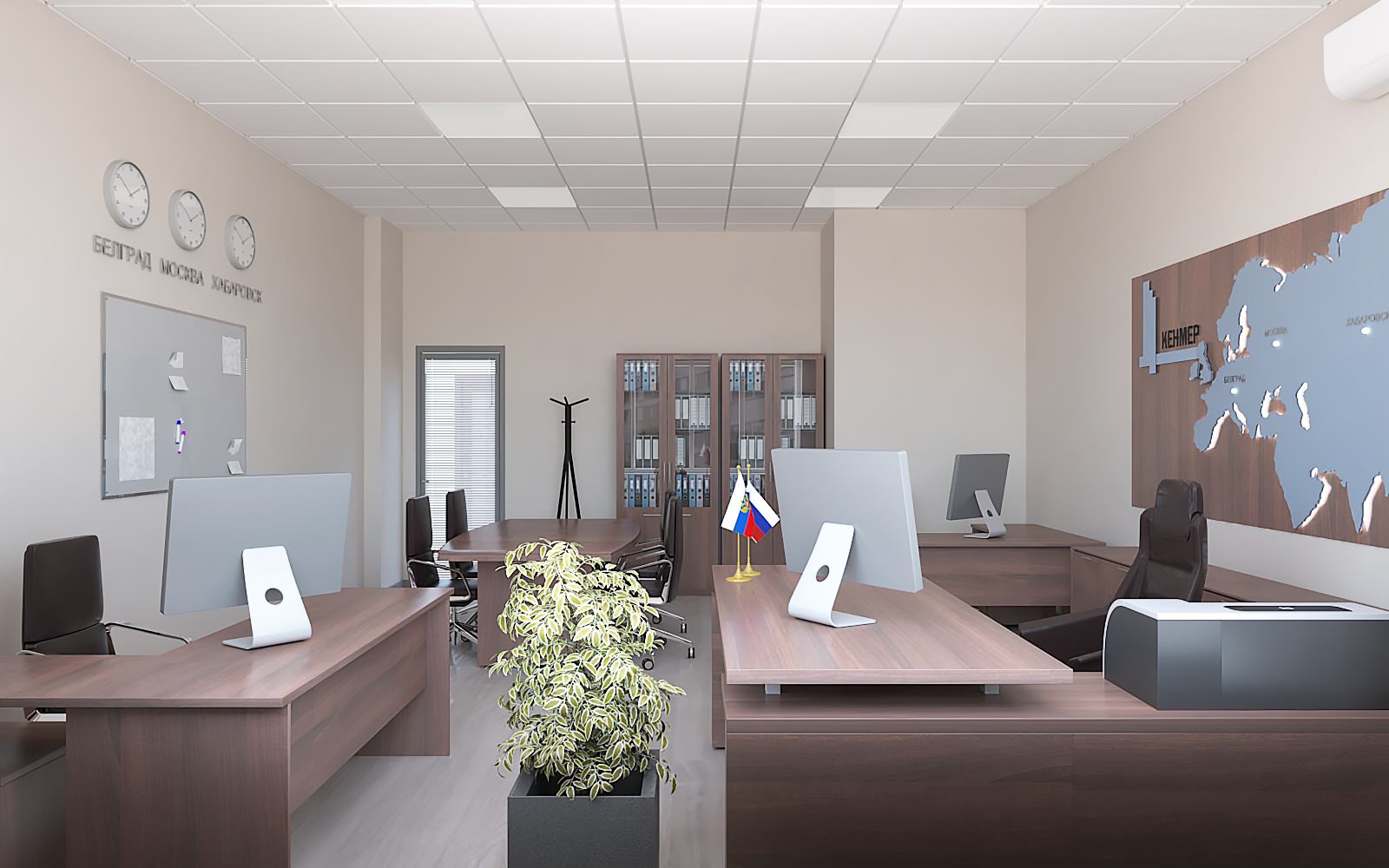 г.Москва, интерьер Офиса, м.Алексеевская