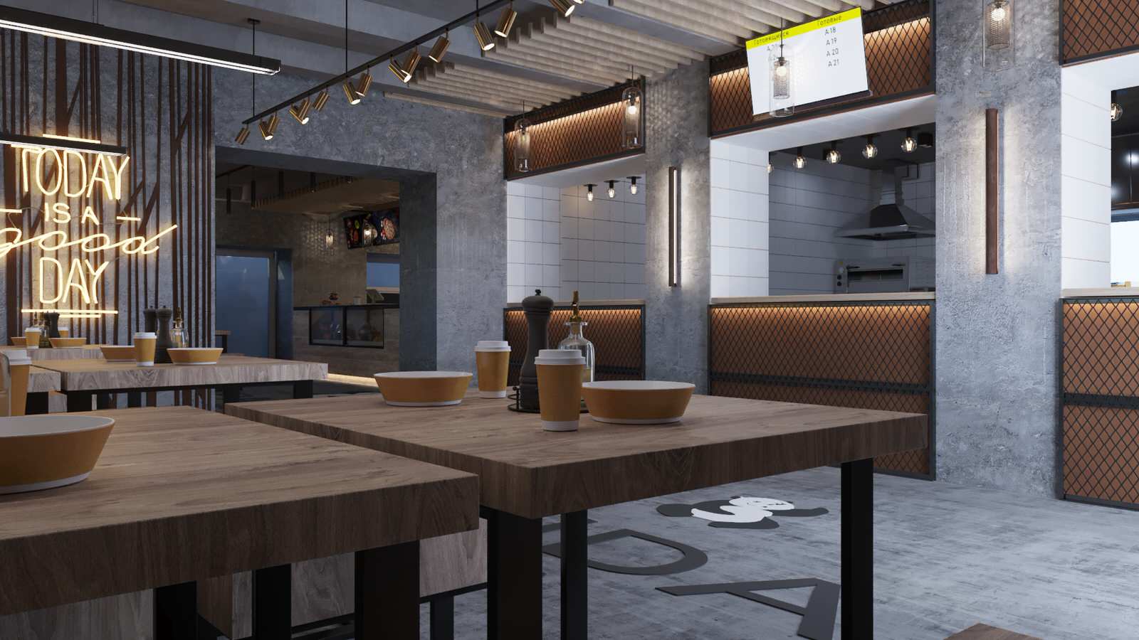 Restaurant_016_визуализация интерьера ресторана в г. Санкт-Петербург