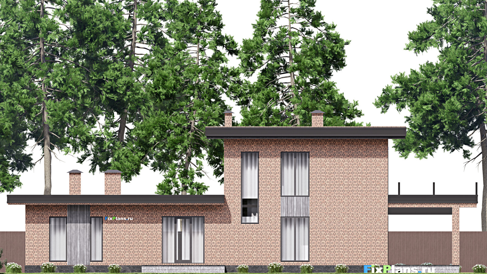 Проект одноэтажного дома 13х24м S325м2 F-16838