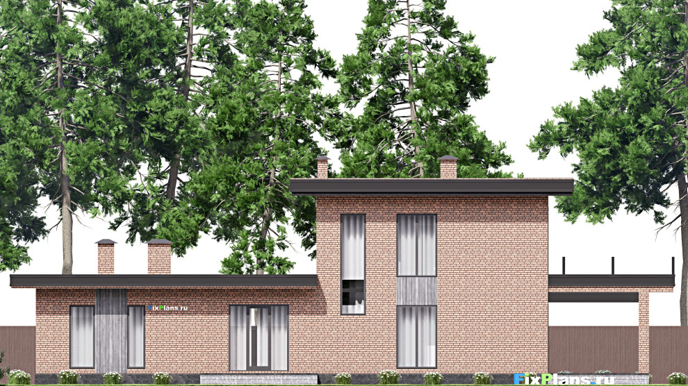 Проект одноэтажного дома 13х24м S325м2 F-16838