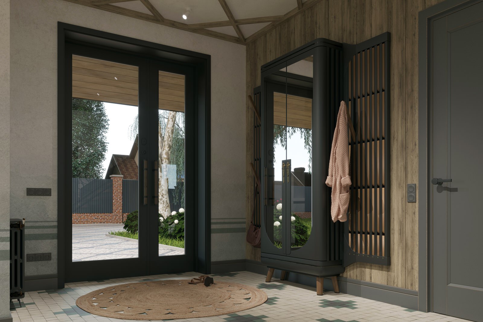 Загородный дом в Царевщине, интерьер в стиле лофт