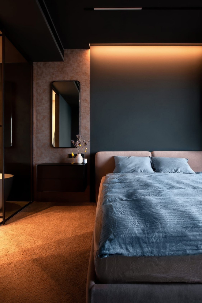 Проект квартиры в ЖК "Серебряный парк". Краска, штукатурка, микроцемент.