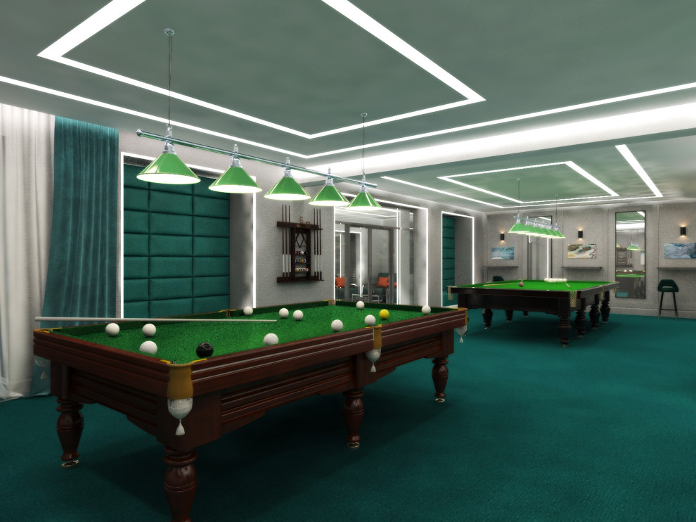 Обложка проекта: Бильярдный зал в гостинице Октябрьская
