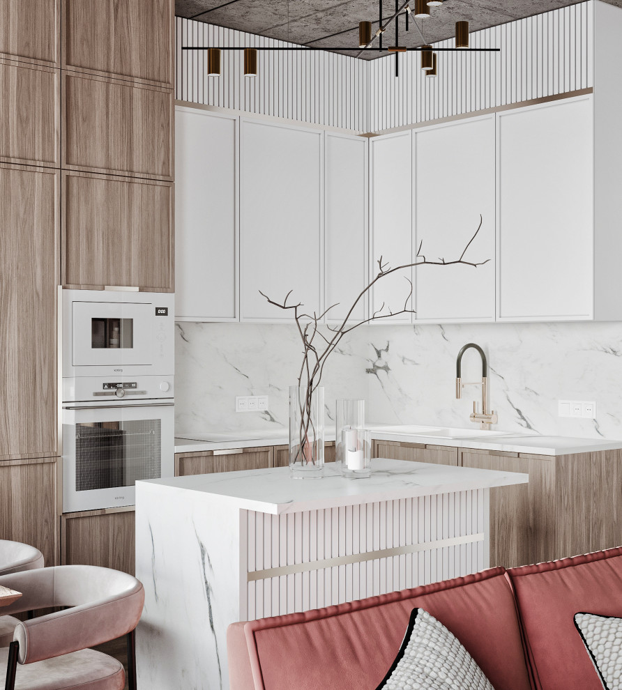 Дизайн квартиры в стиле лофт с элементами неоклассики