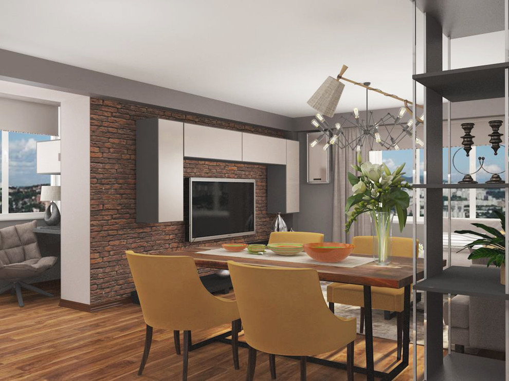 Квартира-студия с элементами лофта