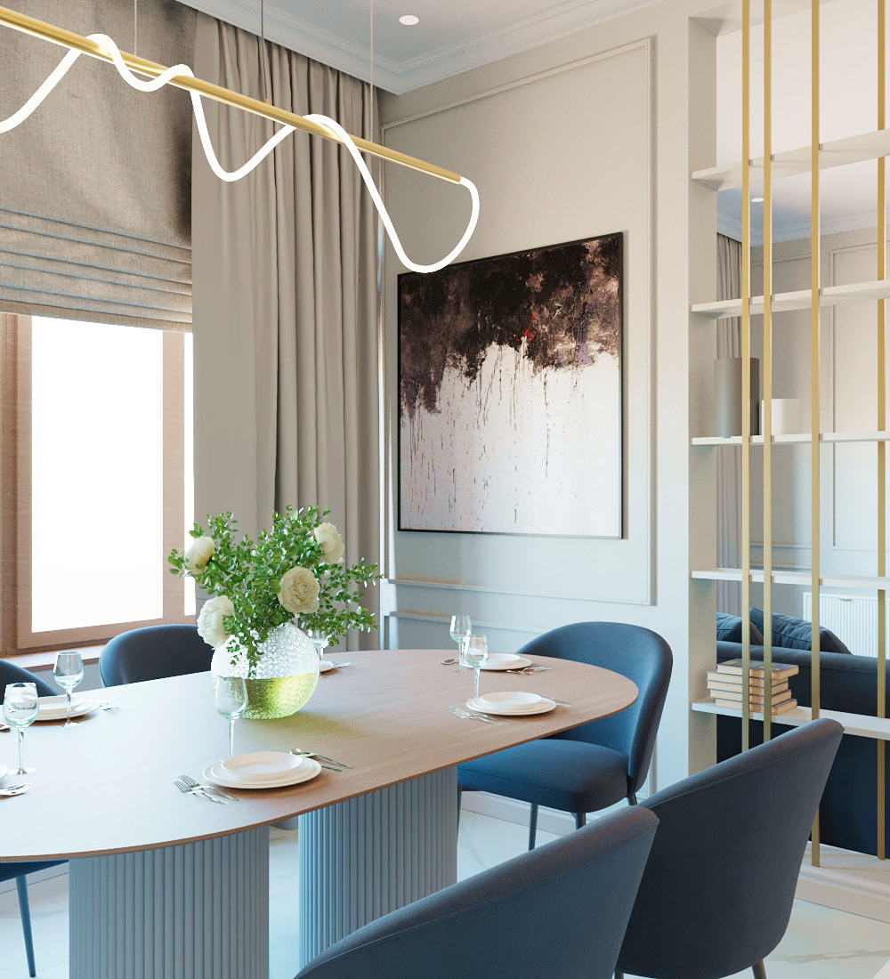 Квартира в стиле неоклассика в ЖК FAMILIA