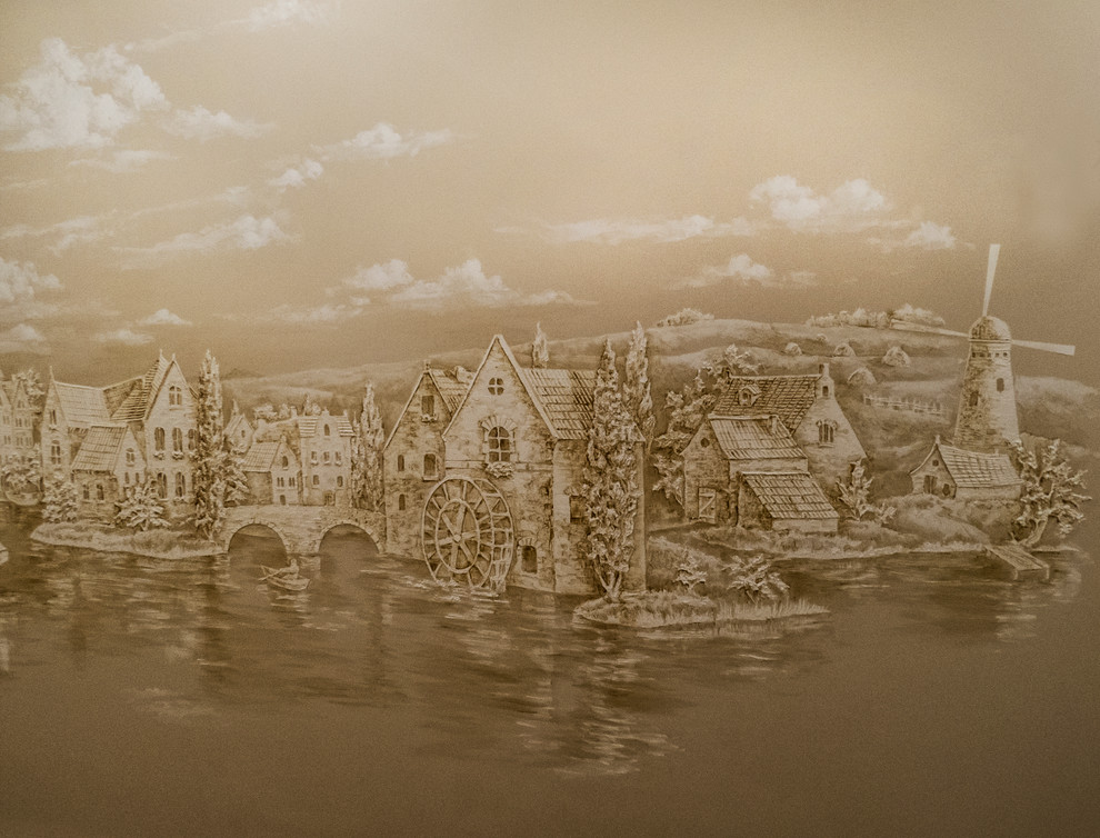 Рельеф "Европейский город"