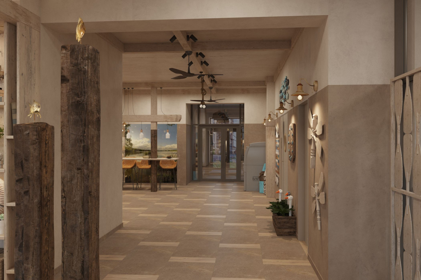 Интерьер места общего пользования (ИОП) ЖК