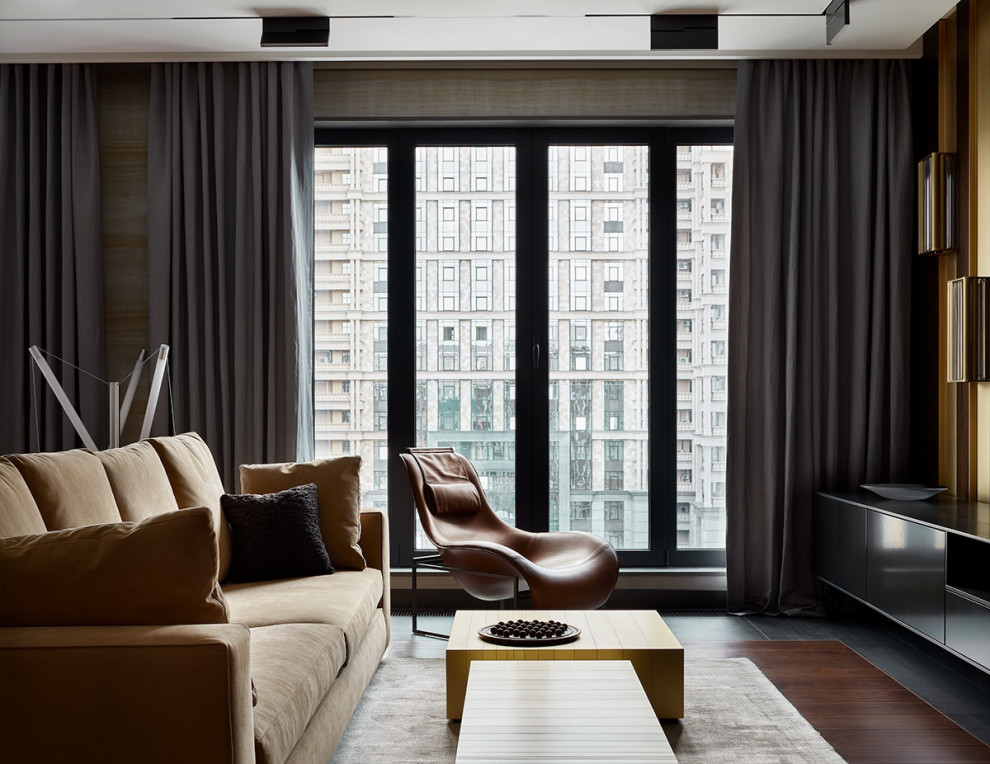 Люкс интерьер гостиной в Квартире 120 кв. м. в Современном стиле