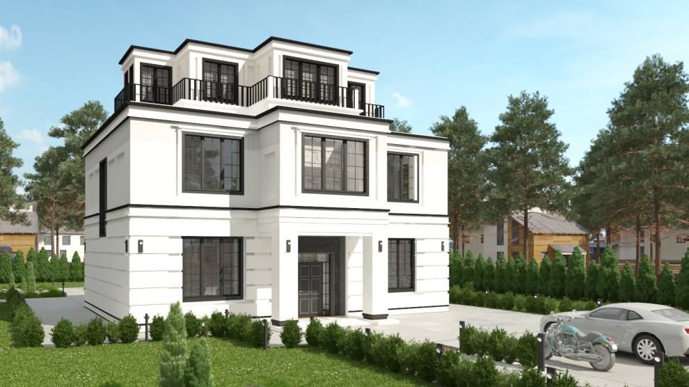 Обложка проекта: Дом в стиле АРТ-ДЭКО