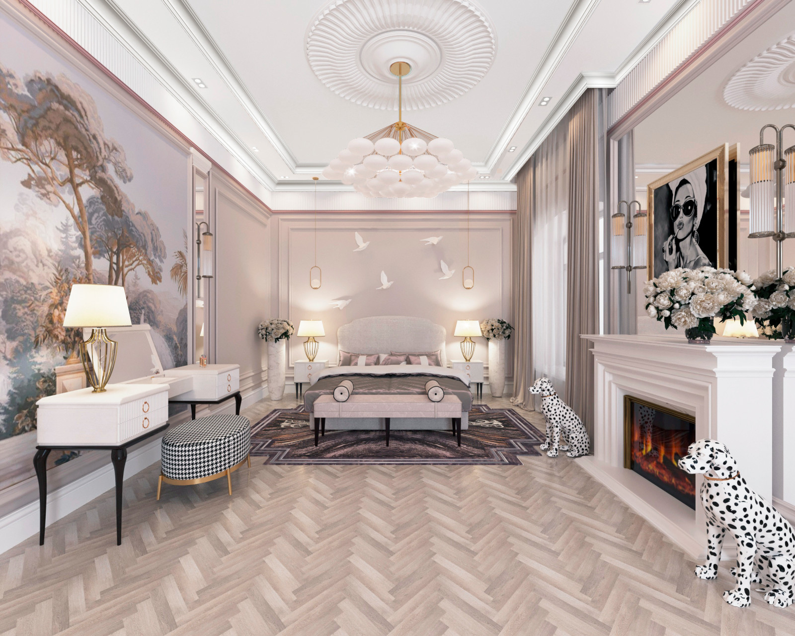 Дом 500м2 Спальня